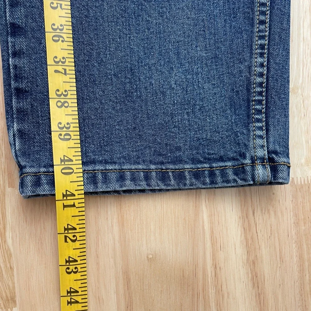Levis 505 Regular Fit Straight Leg Jeans Blue Medium Wash‎ Mens 40x30 Stretch